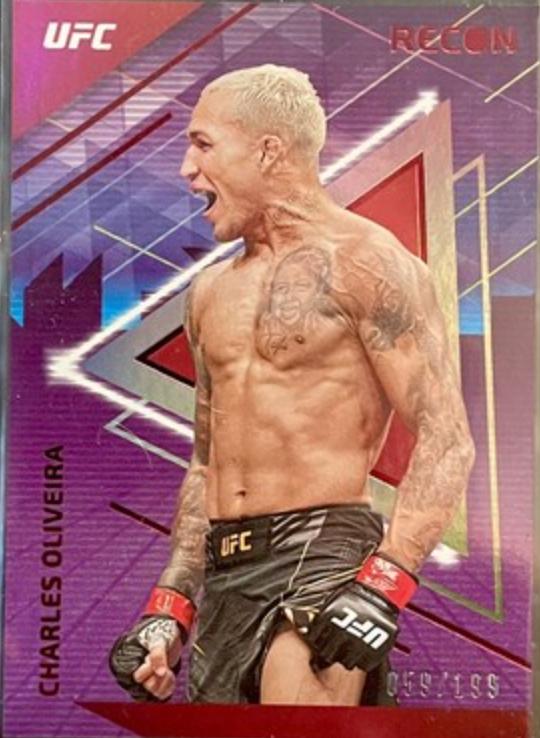 Charles Oliveira 2022 Panini Chronicles UFC Base Recon #221 Red