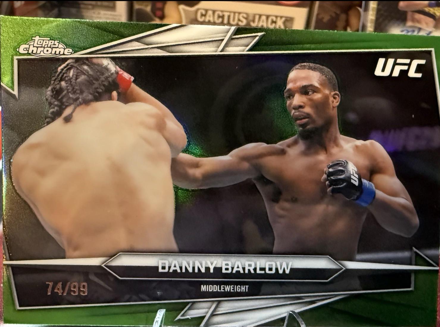 Danny Barlow 2026 Topps Chrome UFC Base #117 Green Refractor
