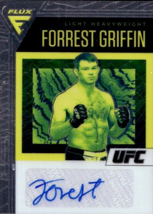 Forrest Griffin 2021 Panini Chronicles UFC Flux Auto #21 Red