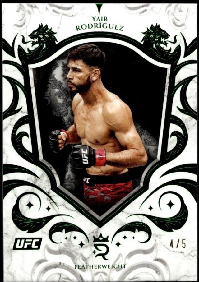 Yair Rodríguez 2025 Topps Royalty UFC Base #25 Green