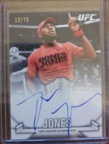 Jon Jones 2013 Topps UFC Knockout Knockout Autographs #KA-JJ Red Ink Nickname
