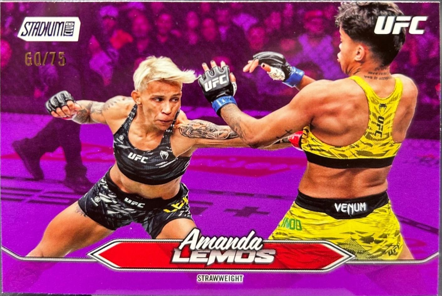 Amanda Lemos 2025 Topps Stadium Club UFC Base #131 Purple