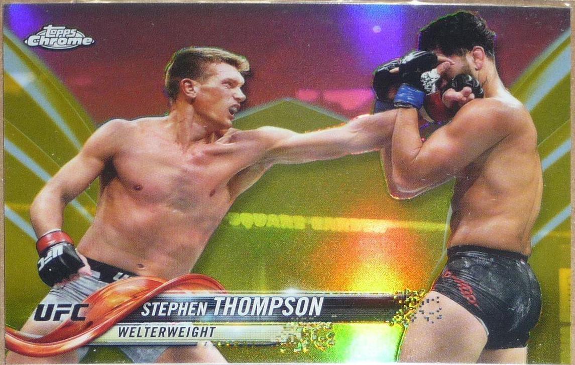 Stephen Thompson 2018 Topps Chrome UFC Base #54 Gold
