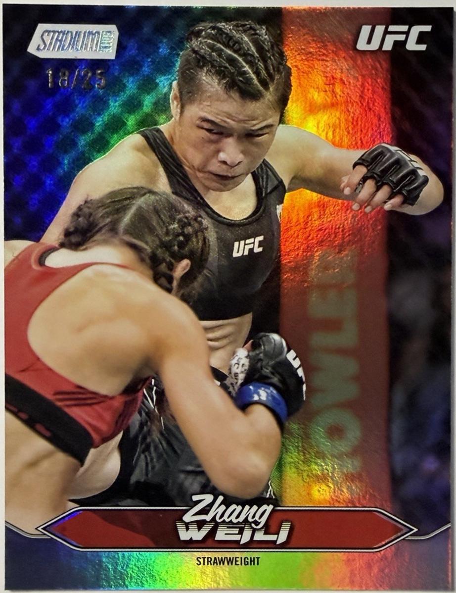 Zhang Weili 2025 Topps Stadium Club UFC Base #122 Rainbow