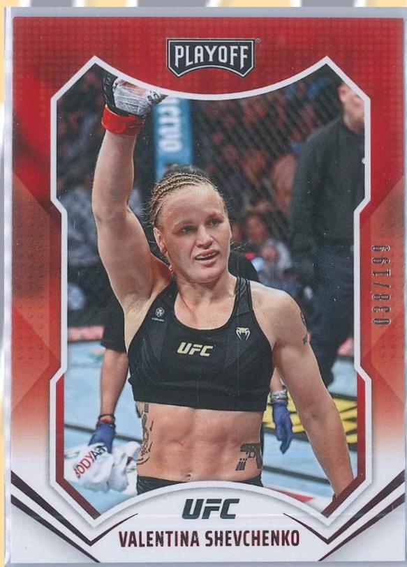 Valentina Shevchenko 2022 Panini Chronicles UFC Base Playoff #167 Red