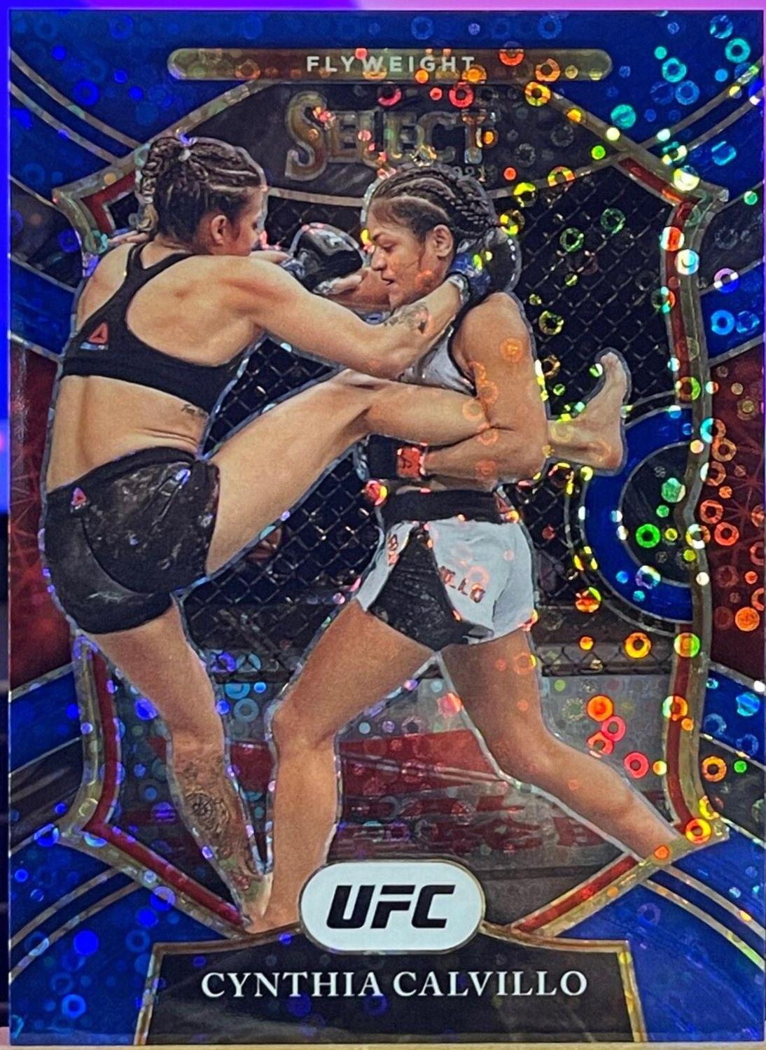 Cynthia Calvillo 2021 Panini Select UFC Concourse #70 Blue Disco
