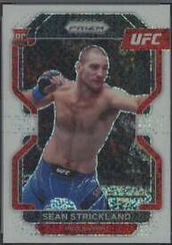 Sean Strickland 2022 Panini Prizm UFC Base #172 White Sparkle