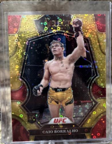 Caio Borralho 2023 Panini Select UFC Octagonside #286 Gold Disco