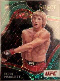 Paddy Pimblett 2022 Panini Select UFC Octagonside #260 Green Disco