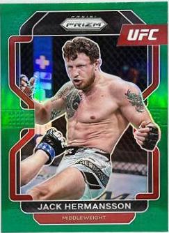Jack Hermansson 2022 Panini Prizm UFC Base #135 Green
