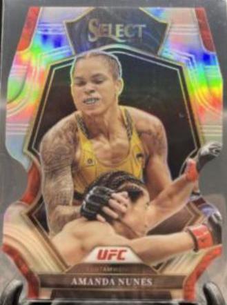 Amanda Nunes 2023 Panini Select UFC Mezzanine #357 Silver Die Cut