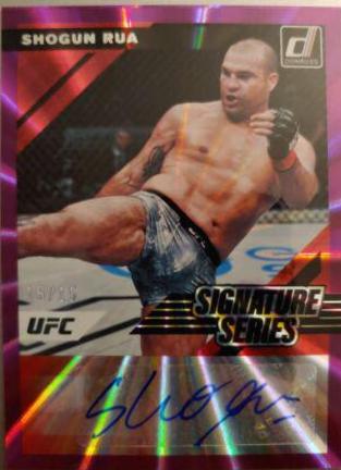 Mauricio Rua 2022 Panini Donruss UFC Signature Series #59 Purple Laser