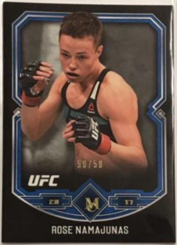 Rose Namajunas 2017 Topps Museum Collection UFC Base #19 Sapphire