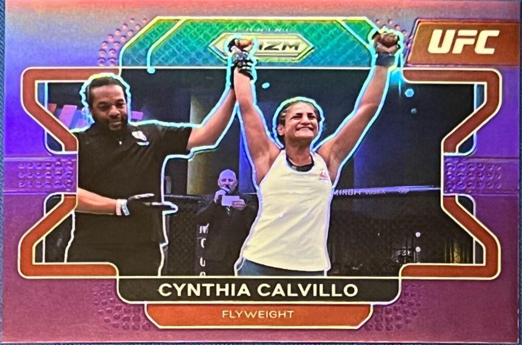Cynthia Calvillo 2022 Panini Prizm UFC Base #59 Purple