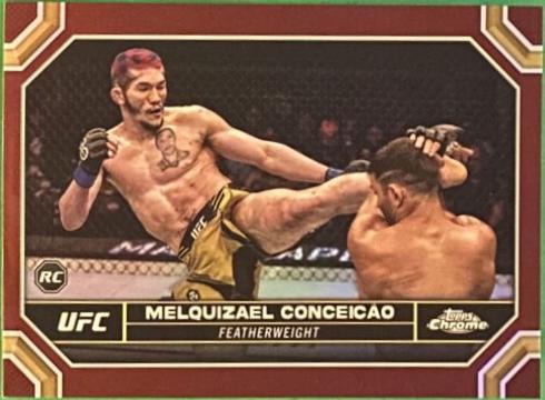 Melquizael Conceição 2024 Topps Chrome UFC Base #98 Magenta Refractor