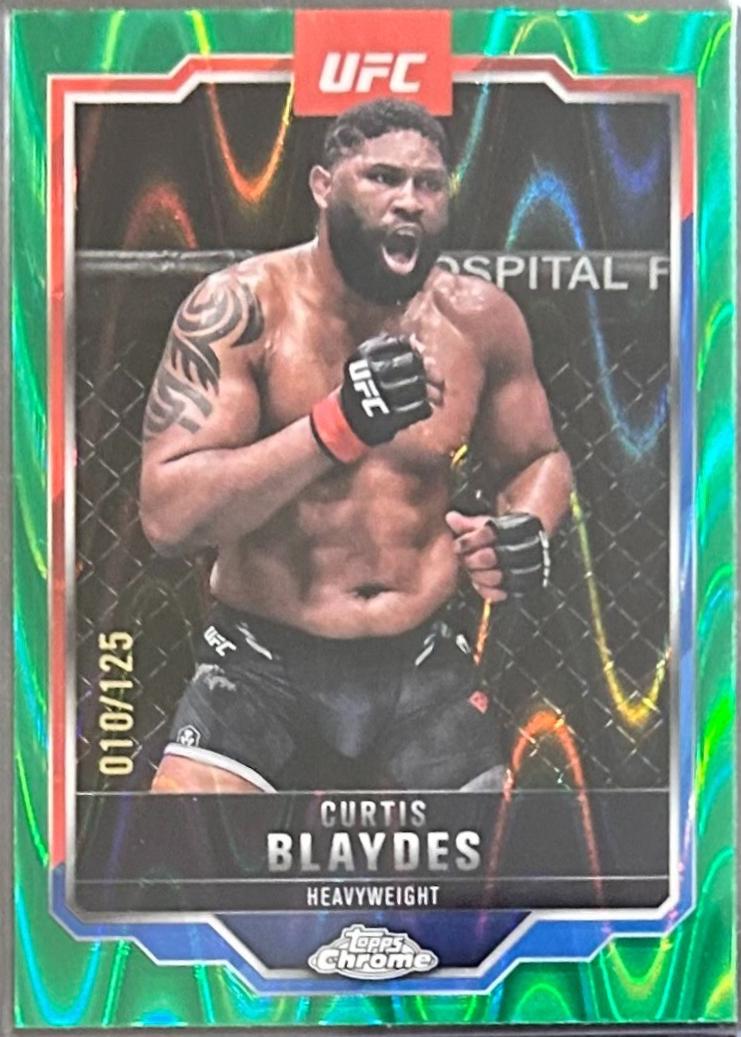 Curtis Blaydes 2025 Topps Chrome UFC Base #31 Green Wave