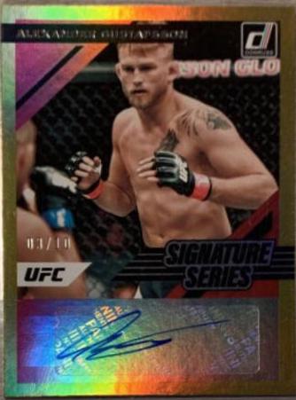 Alexander Gustafsson 2022 Panini Donruss UFC Signature Series #34 Gold