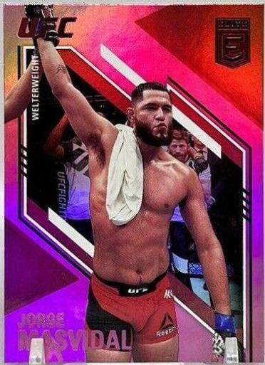 Jorge Masvidal 2021 Panini Chronicles UFC Base Elite #152 Pink
