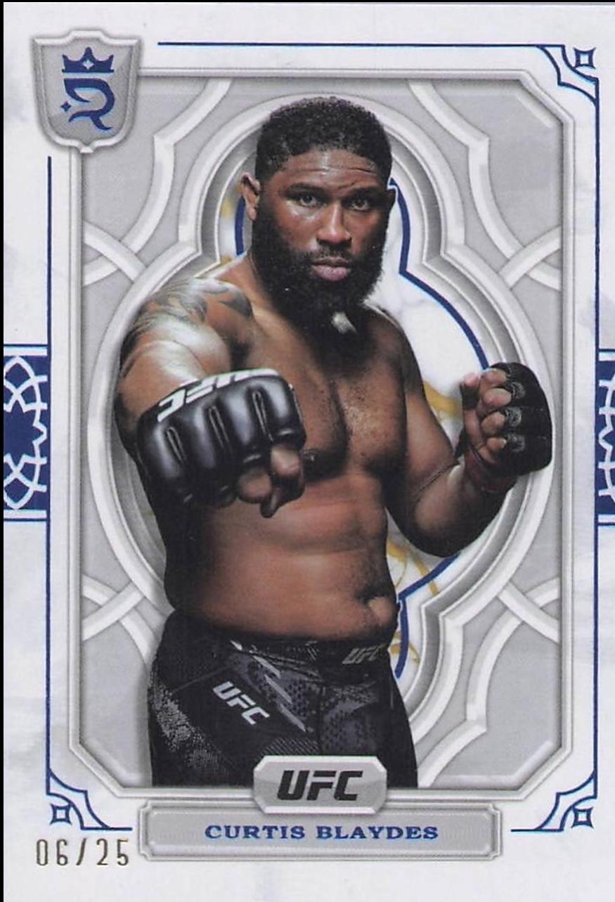 Curtis Blaydes 2024 Topps Royalty UFC Base #77 Blue