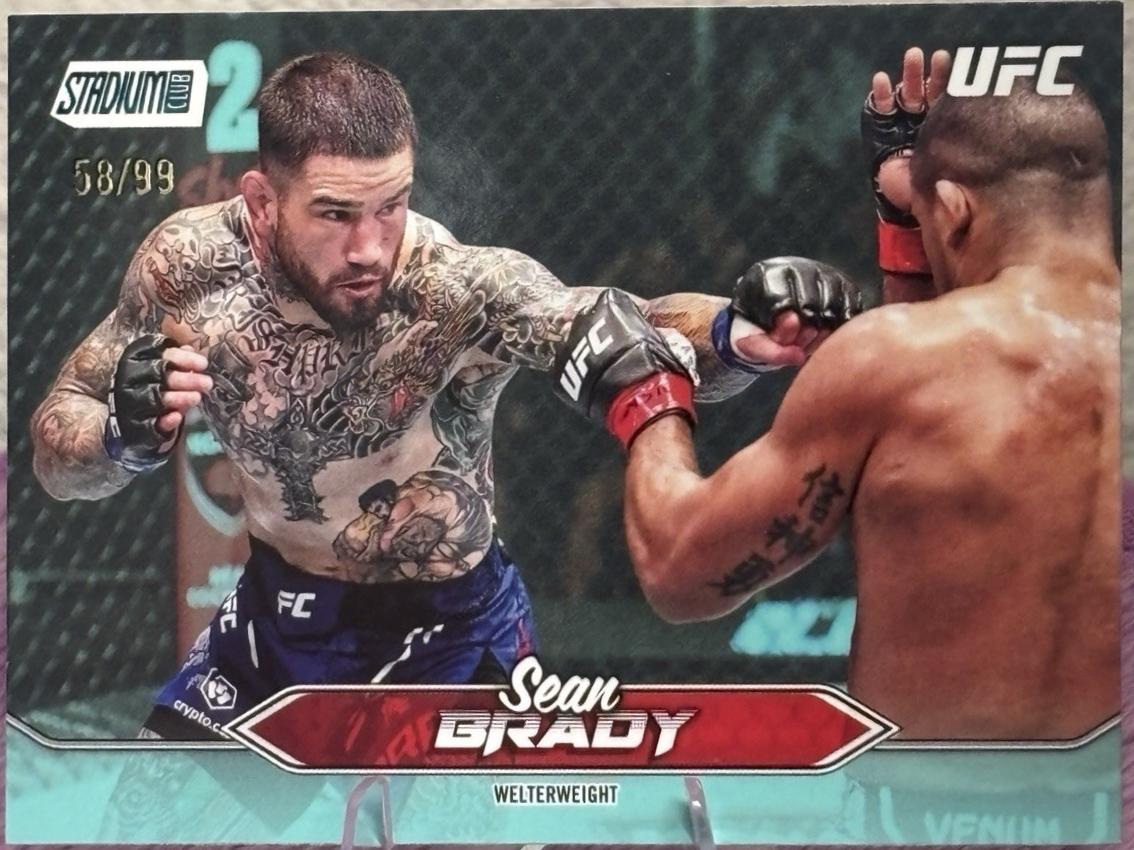 Sean Brady 2025 Topps Stadium Club UFC Base #129 Turquoise