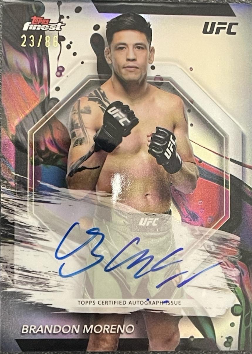 Brandon Moreno 2024 Topps Finest UFC Finest Autographs #FA-BMO Refractor