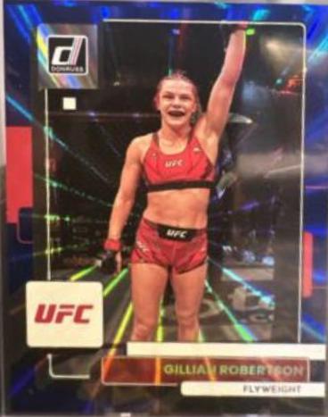 Gillian Robertson 2023 Panini Donruss UFC Base #173 Blue Laser
