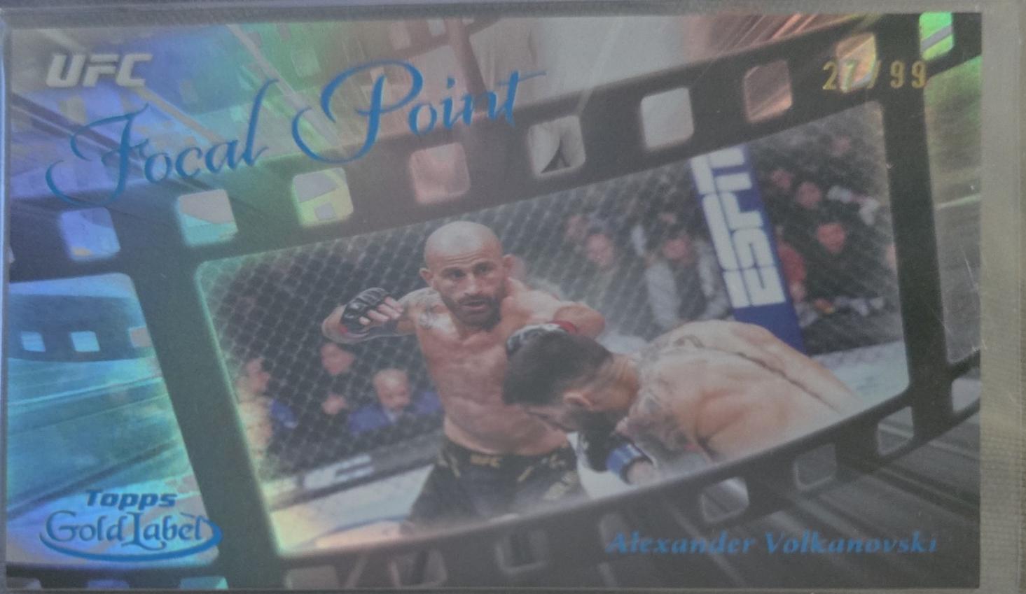 Alexander Volkanovski 2024 Topps Gold Label UFC Focal Point #FP-20 Blue
