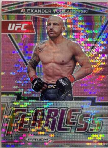 Alexander Volkanovski 2022 Panini Prizm UFC Fearless #22 Pink Pulsar