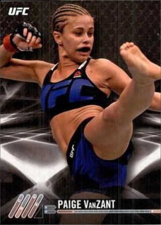 Paige VanZant 2017 Topps UFC Knockout Base #3 Blue