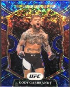 Cody Garbrandt 2021 Panini Select UFC Concourse #20 Blue Disco