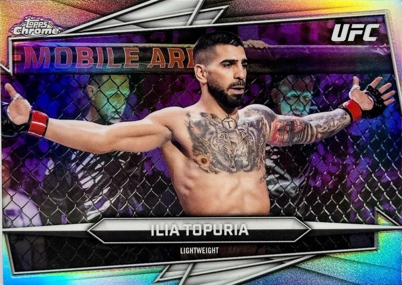 Ilia Topuria 2026 Topps Chrome UFC Base #1 Refractor