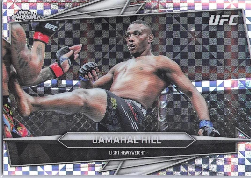 Jamahal Hill 2026 Topps Chrome UFC Base #95 X-fractor