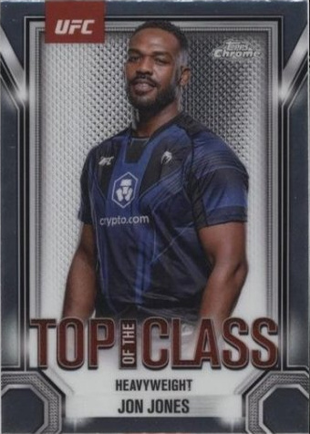 Jon Jones 2025 Topps Chrome UFC Top of the Class #TTC-20 Superfractor