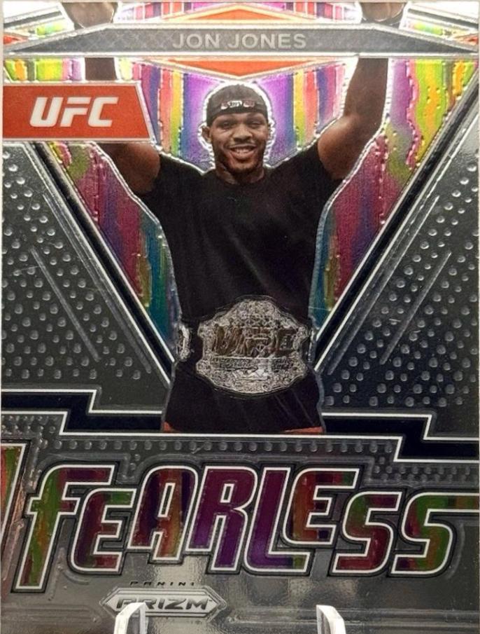 Jon Jones 2022 Panini Prizm UFC Fearless #19 Silver