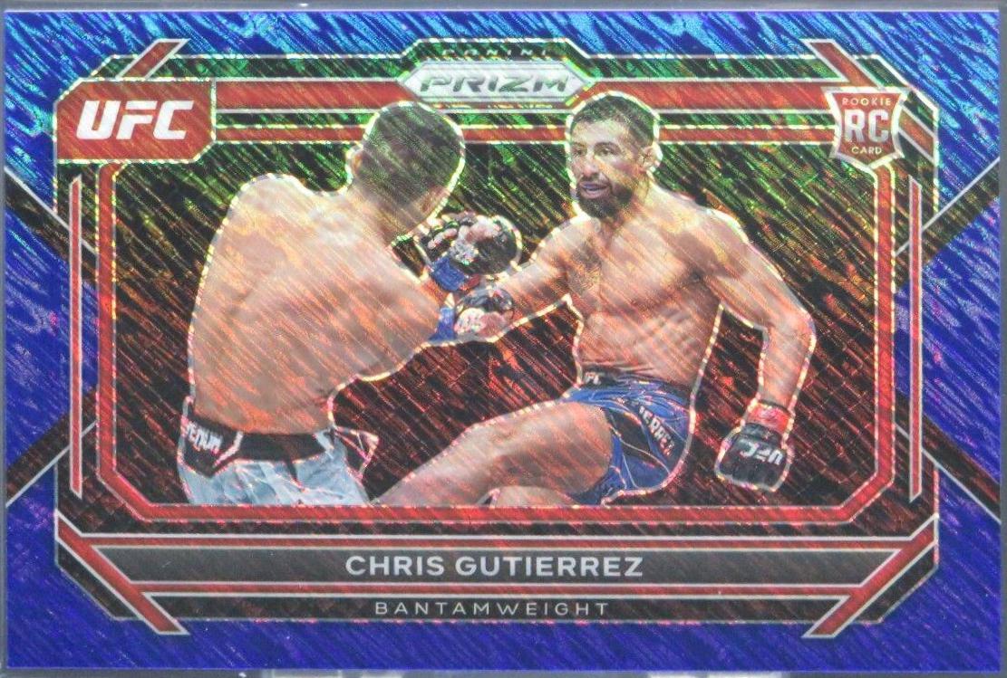 Chris Gutierrez 2023 Panini Prizm UFC Base #20 Blue Shimmer