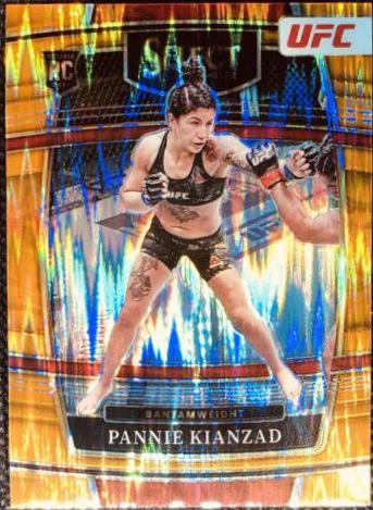 Pannie Kianzad 2022 Panini Select UFC Octagonside #214 Orange Flash