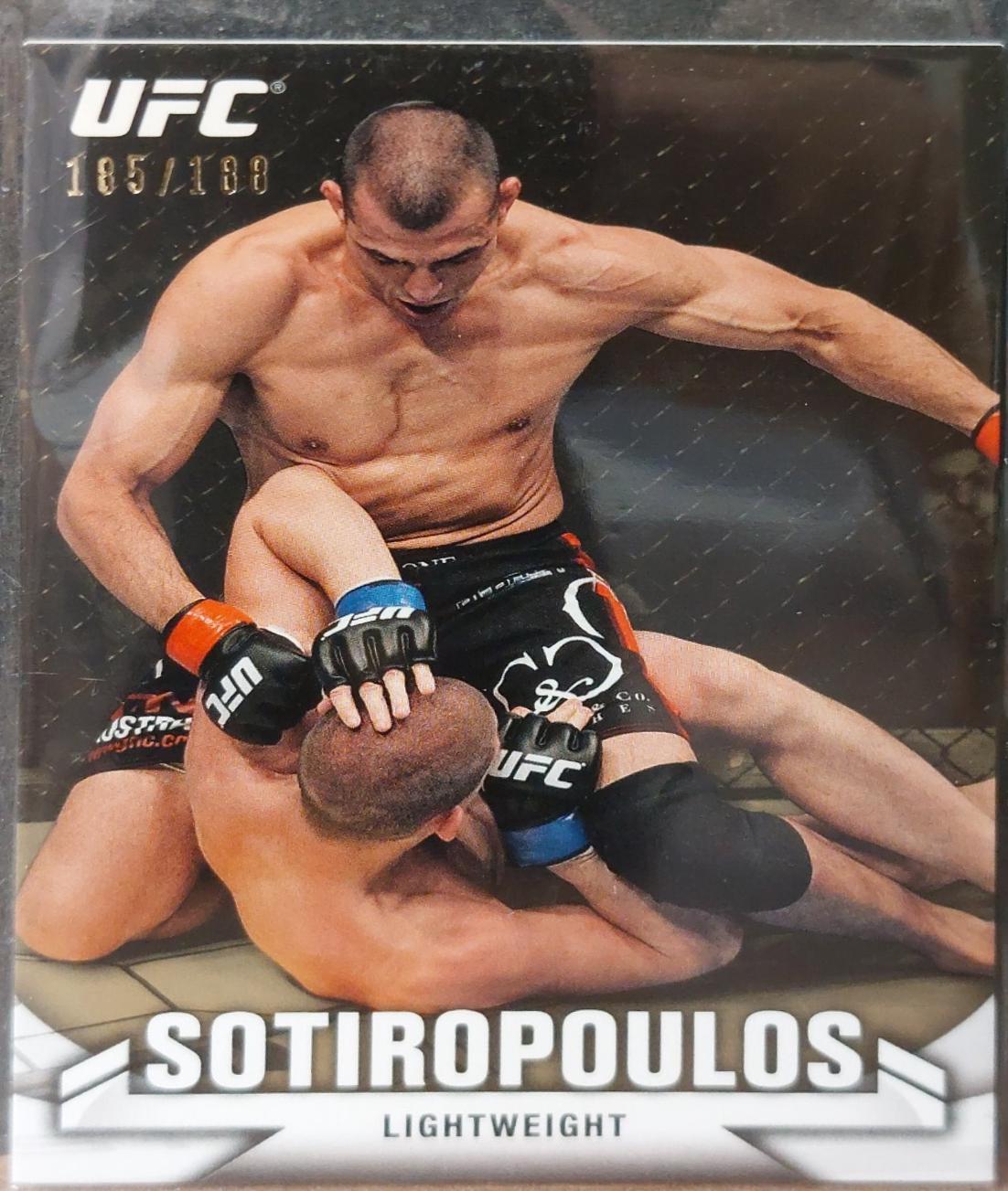 George Sotiropoulos 2013 Topps UFC Knockout Base #54 Gold
