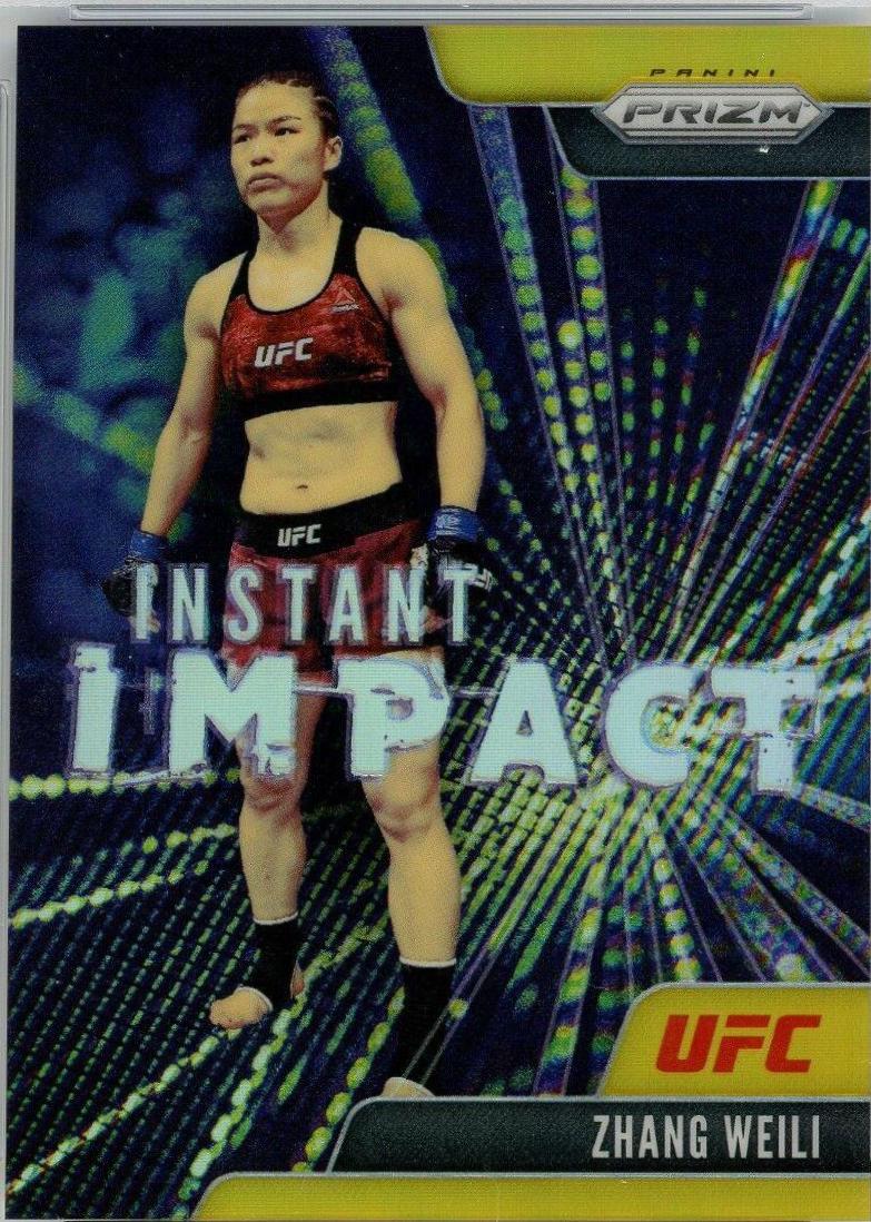 Zhang Weili 2021 Panini Prizm UFC Instant Impact #18 Gold