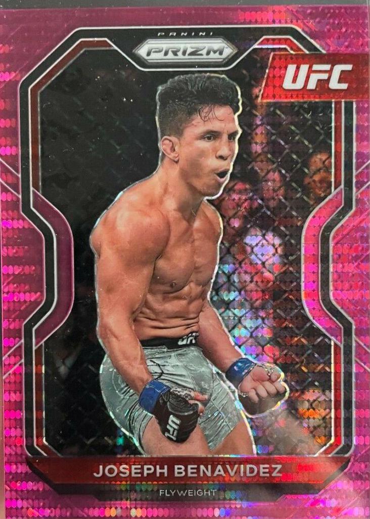 Joseph Benavidez 2021 Panini Prizm UFC Base #35 Pink Pulsar