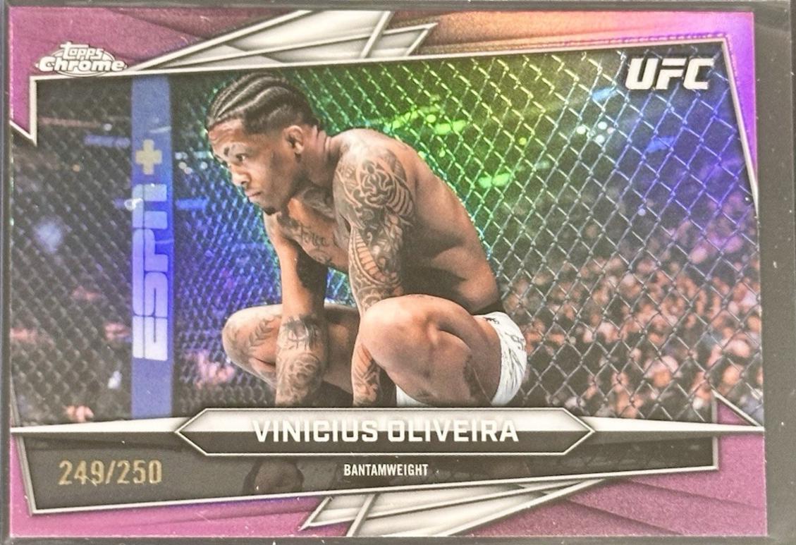 Vinicius Oliveira 2026 Topps Chrome UFC Base #122 Pink Refractor