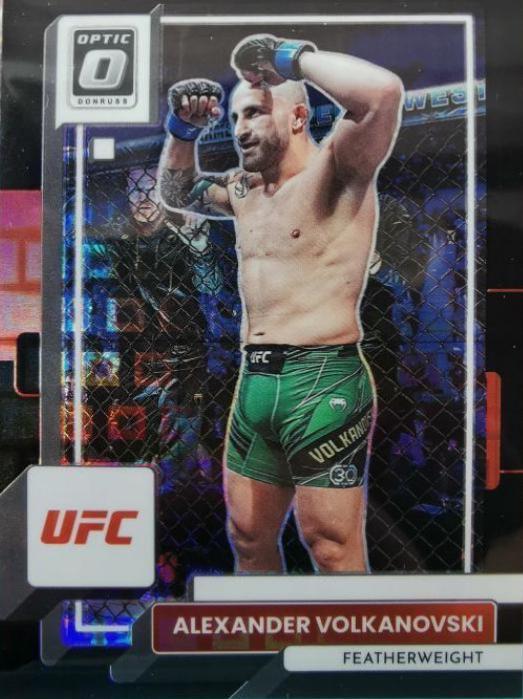 Alexander Volkanovski 2023 Panini Donruss Optic UFC Base #1 Black Pandora