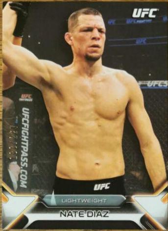 Nate Diaz 2016 Topps UFC Knockout Base #45 Silver
