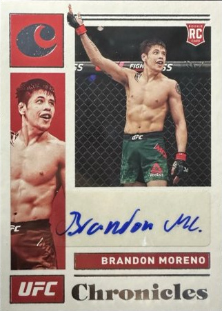 Brandon Moreno 2021 Panini Chronicles UFC Chronicles Signatures #32 Platinum