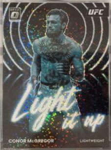 Conor McGregor 2023 Panini Donruss Optic UFC Light It Up #13 White Sparkle