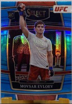 Movsar Evloev 2022 Panini Select UFC Concourse #43 Light Blue