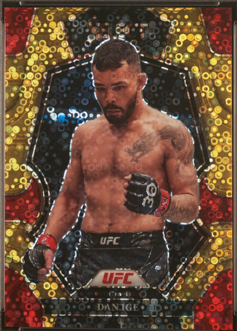 Dan Ige 2023 Panini Select UFC Premier Level #122 Gold Disco