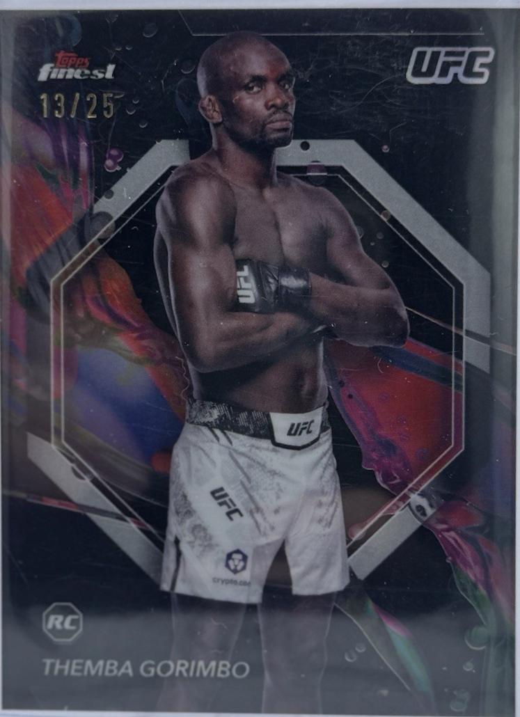 Themba Gorimbo 2024 Topps Finest UFC Base Common #79 Black Refractor