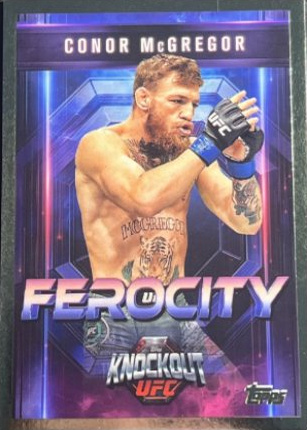 Conor McGregor 2025 Topps Knockout UFC Ferocity #FE-10 Emerald