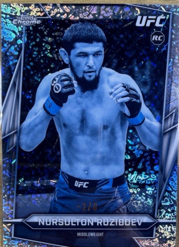Nursulton Ruziboev 2026 Topps Chrome UFC Base #74 Frozenfractor