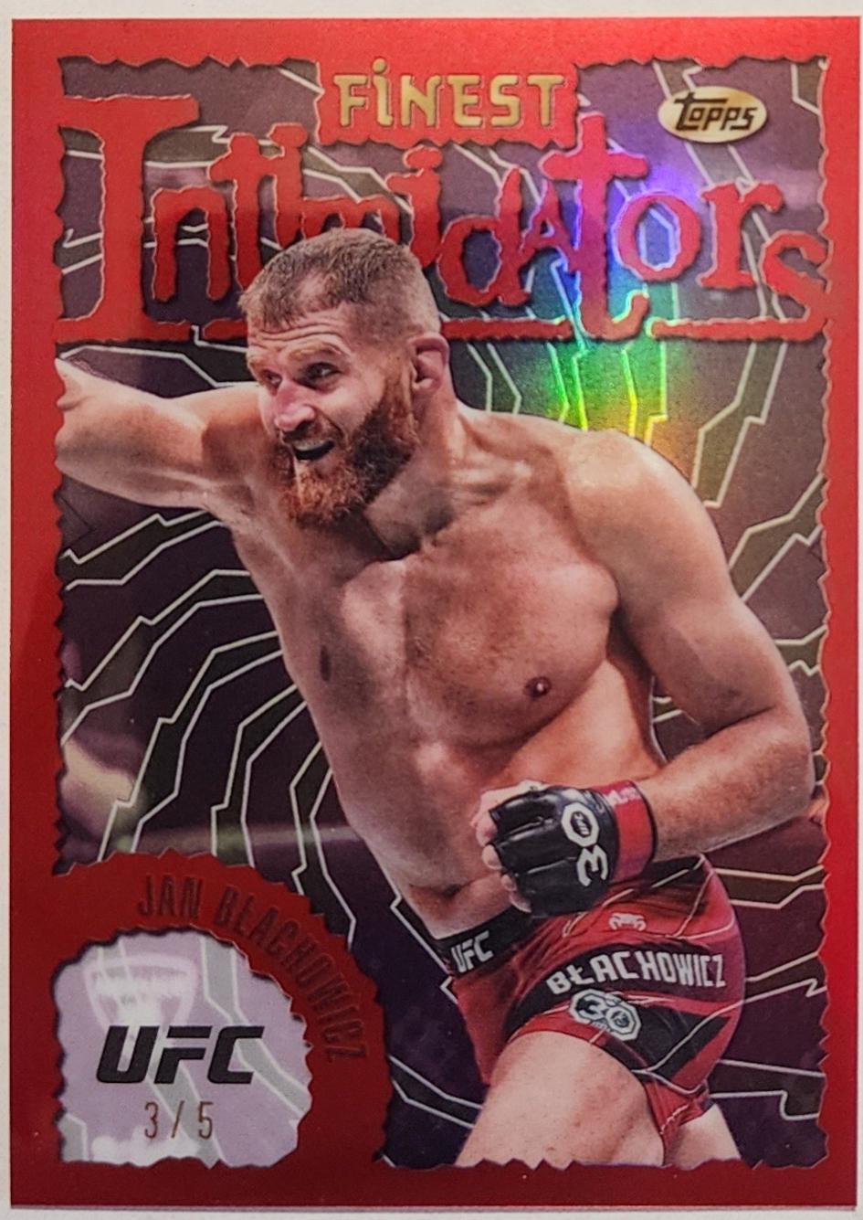 Jan Błachowicz 2024 Topps Finest UFC Intimidators #INT-6 Red Refractor